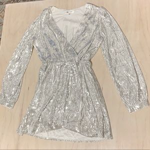 White Sequin Dress, only worn once!